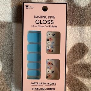 4/$12 - Dashing Diva Gloss Ultra Shine Gel Palette - Blue and Floral